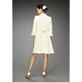 APART Satin Gehrock Longblazer in nude