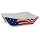 Southern Champion Tray 0531 #40 Paperboard USA Flag Food Tray, 6-oz Capacity (Case of 1000)