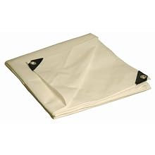 Dry Top 310207 10-by-20-Foot Full Finish Size Tarp, Super Heavy Duty 10-Millimeter, 5.5-Ounce, UV Treated White