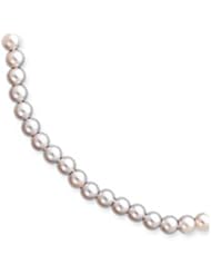 14k 6-6.5mm White Akoya Saltwater Cultured Pearl Bracelet