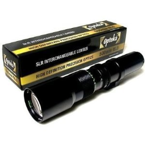 Opteka High Definition 500mm f/8 Preset Telephoto Lens for Sony Alpha A900, A850, A700, A100, A200, A300, A350, A230, A330, A380, A450, A500, A550, A290, A390, A560, A580, A33, A55, A55V Digital SLR Cameras