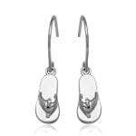 Sterling Silver Diamond-Accent Sandal Earrings