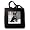 German Shepherd - Black Tote Bag 14w X 14h X 3d