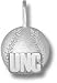North Carolina Tar Heels Solid Sterling Silver ''UNC'' Baseball Pendant
