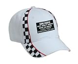 SOME PEOPLE JUST DON'T KNOW HOW TO DRIVE I CALL THEM EVERYONE BUT ME Adult White Racing Checker Hat / Cap