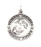Sterling Silver St Michael / US Marine Corps Medal