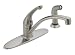 Delta 402-SSWF Sincerity Single-Handle Four Hole Kitchen Faucet with Sidespray, Stainless