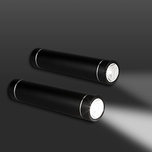 HTC Desire 610 Power Bank, BoxWave® [Rejuva Power Pack Brite] - Built In LED Flashlight, Backup Battery Power Bank for HTC Desire 610 (Jet Black)