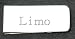 Money clip with engraved name: Limo