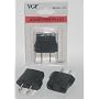 VP7 ADAPTER PLUG - CONVERTS EUROPEAN/GERMAN/ASIAN 2 PIN PLUGS TO NORTH AND SOUTH AMERICAN PLUG