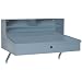 Lyon DD2253 Wall Shop Desk, 24-1/2" Width x 23-1/8" Depth x 11-3/4" Height, Dove Gray