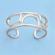 Sterling Silver Fashion Toe Ring - 7mm Band Width