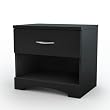 South Shore Furniture, Step One Collection, Night Stand, Pure black