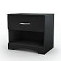 South Shore Furniture, Step One Collection, Night Stand, Pure black