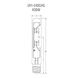 USHIO 400w UHI-S400AQ/20+ AQUALITE halide bulb
