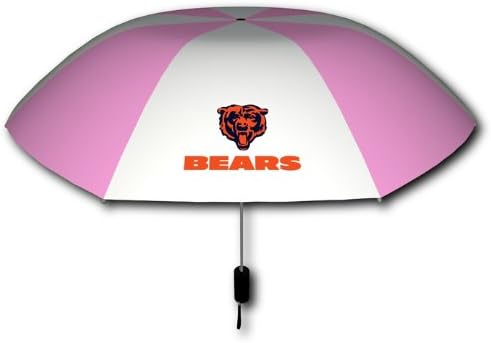 Rainmate Rainwear NFL Chicago Bears Pink & White 42-Inch Folding Umbrella