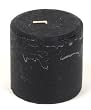 3"x3" Unscented Textured Pillar, Black