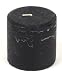 3"x3" Unscented Textured Pillar, Black