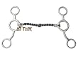 Jr Cow Horse Sliding Gag Twist Wire Snaffle Bit