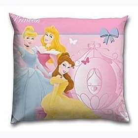 Childrens/Kids Girls Disney Princess 2D Cushion (32cm x 32cm) (Pink)