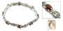 Garnet and marcasite bracelet, 'Mystic Butterflies'