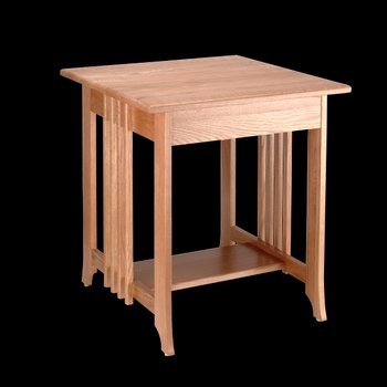 End Table Unfinished Oak, Mission End Table Kit Unfinished Oak 24 1/2