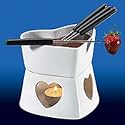 Cilio Schokoladen-Fondue-Set Herz