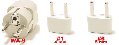 POLAND PLUG ADAPTERS WA-9, #1, & #6