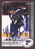 Mike Van Ryn, St. Louis Blues, 2002 Opee Chee Prospects Autographed Card
