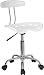 Drafting Stool / Bar Stool in White - LF-215-WHITE-GG