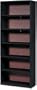 Safco Value Mate Series Bookcase, 6 Shelves, 31-3/4 W by 13-1/2 D by 80 H, Black