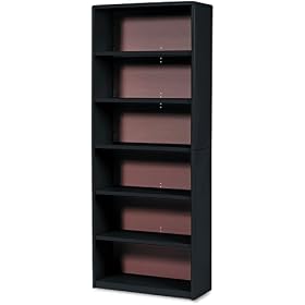 Safco 6-Shelf ValueMate� Economy Bookcase Black by Safco