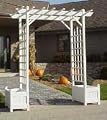 Arbor: Camelot with Planters PVC