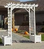 Arbor: Camelot with Planters PVC