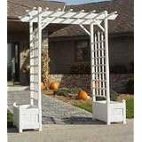 Arbor: Camelot with Planters PVC