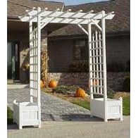 Arbor: Camelot with Planters PVC from Bulb Planters