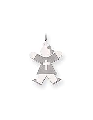 14k White Gold Kid Charm Cyber Monday Special