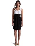 London Times Women's Sleeveless Ruffle Bodice Dress