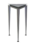 Adesso WK5108M Reflections Medium Pedestal Steel/Glass/Black Trim 01