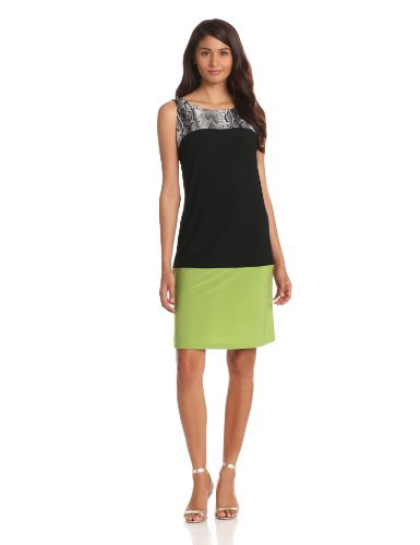 Tiana B Womens Color Block Shift Dress