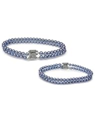 3x3.5mm Mystic Double Strand Cultured Pearl Bracelet - 8 inches