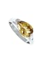 Boma Sterling Silver Teardrop Cut Citrine Ring