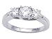 1.20 cts Round Diamonds Engagement Ring - Platinum, 14kt White or Yellow Gold