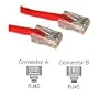 Cables To Go 22675 Cat5E 350 MHz Assembled Patch Cable (3 Feet/0.91 Meters, Red)