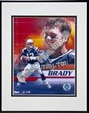 Tom Brady 2002 Portrait Plus II Double Matted 8 X 10 Photograph in Black Anodized Aluminum Frame