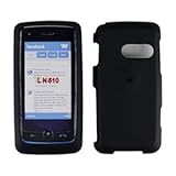 Black Rubberized Hard Protector Case for LG Rumor Touch LN510