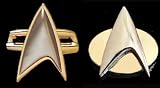 Star trek Mini (SMALL) Com Badge set of 2