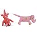 Spotted Pink Dog/Handmade Felt Plush from Nepal