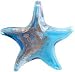 Enchanted Planet Glass Pendants: Starfish (50mmx55mm) Blue/Gold
