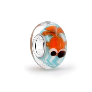 Bling Jewelry Sterling Silver Nautical Fish Murano Glass Bead Pandora Compatible